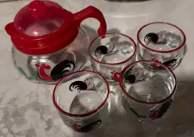 Preloved teko kaca ayam jago