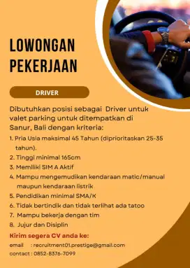 Mencari Driver/Sopir