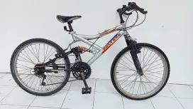 Polygon Rapid 24 Fullsus mentul sepeda gunung MTB siap gowes
