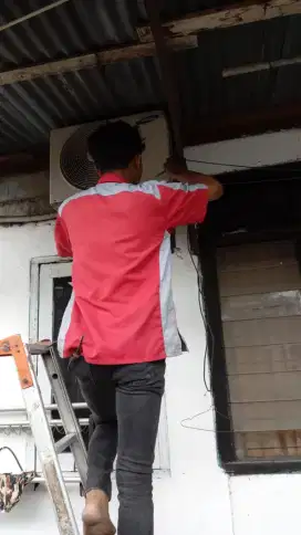 Perbaikan AC, Modul eror/mati/lampu kedap-kedip,air bocor ke depan