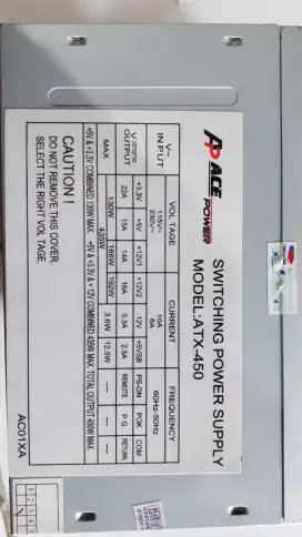 Power Supply ACE POWER 450 Watt