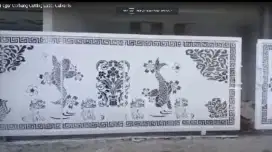 Bengkel las Lampung tralis kanopi pintu pagar gerbang tangga
