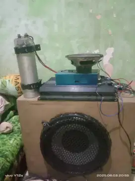 Power4ch kapasitor box subwoofer 12 double coil