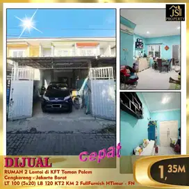 DIJUAL MURAH RUMAH 5 X 20 2 LANTAI DI KFT CENGKARENG JAKARTA BARAT