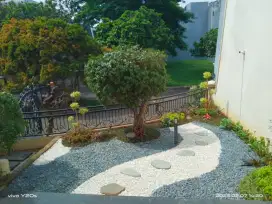 Menerima pembuatan taman/kering/minimalis/zangarden/jepan/ful rumput