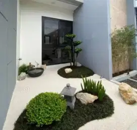 Taman zengarden/jepang ful batu kristal koral bonsai lampuh taman