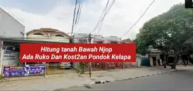 Bawah NJOP Ada Ruko Dan Kost2an Hitung Tanah Di Pondok Kelapa anah