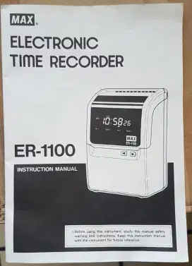 MAX Electronic Time Recorder ER-1100 Mesin Absensi.