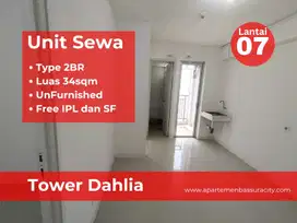 Sewa 2BR kosongan tower Dahlia apartemen Bassura City