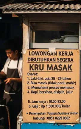 Kru Masak di Pujasera