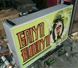 Perbaikan Neonbox Ganti Gambar MMT papan nama pasang Stiker Tembok