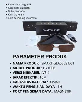 Smart Eyeglasses Stainless Steel Wireless Audio type HY1006