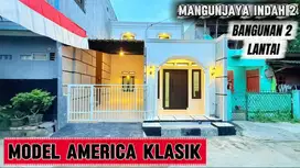 DIJUAL RUMAH 2 LANTAI MODEL AMERICA CLASIK