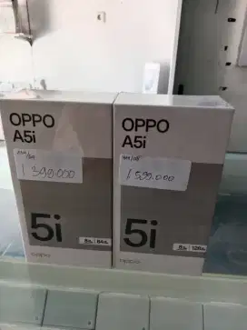 Oppo A5i terbaru  ram4+4/64 : 1.399.000 ram 4+4 /128: 1.599.000