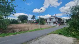 Tanah barat pasar Gentan Jogja, cocok untuk villa atau kos view sawah