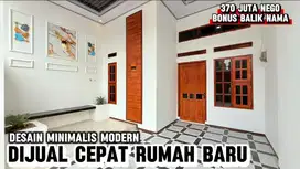 DIJUAL RUMAH MINIMALIS 45/60 BANGUNAN BARU