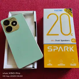 Tecno Spark 20C 8/128gb fullset ori