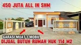 DIJUAL BU RUMAH HUK 114 M2 450 JUTA ALL IN SHM