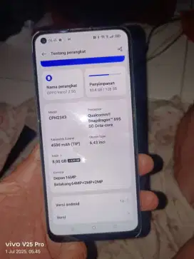Oppo Reno 7z 8+8 internal 128 Nfc