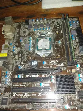 Asrock B75M + Intel G 2010 + ram 4gb ddr3