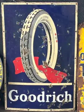 Enamel vintage Ban BF Goodrich klasik Amerika (Asli&Rare/Langka)