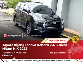 [ WARRANTY ] Toyota Kijang Innova Reborn 2.4 G Diesel Hitam 2022/2023