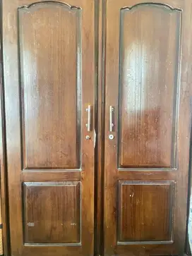 Lemari jati asli 2 pintu