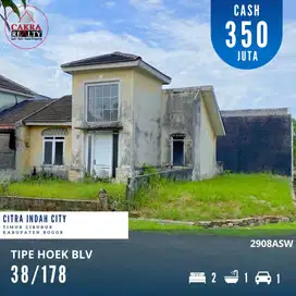 2908ASW.Jual rumah murah hook type 38/178 di Citra Indah City Jonggol