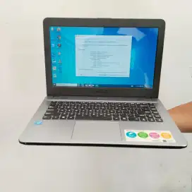 JUAL LAPTOP ASUS X441N INTEL CELERON N3350,RAM2GB,HDD500GB,WIN10PRO