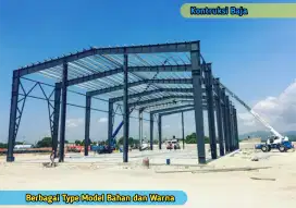 Proyek Kontruksi Rangka Industri Pabrik Baja WF Cepat dan Kokoh