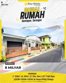 Dijual Rumah Luas di Kemlayan, Serengan, Surakarta