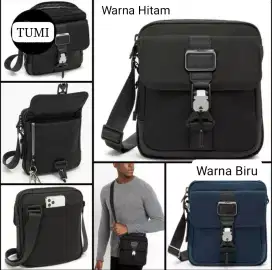 Tas Tumi AB Junior Crossbody Selempang Hitam or Biru