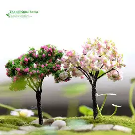 Miniatur Tanaman Hias Rumput Rumput Statik Semak Bunga Resin Tanaman