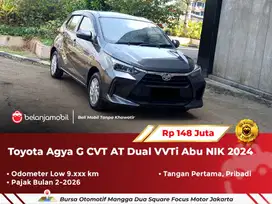 [ LOW KM 9RB ] Toyota Agya G CVT AT Dual VVTi Abu NIK 2024/2025