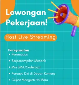 Part Time Host Live Streaming