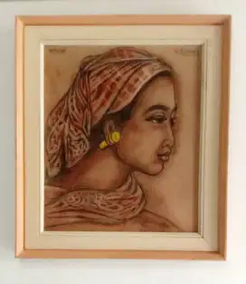 Dua potret Gadis Bali, Style R. Bonnet. th 1950.