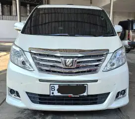 Toyota Alphard 2.4 G ATPM AT Matic 2014/ 2015 Putih Km 82rban Tangan 1
