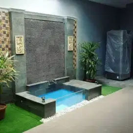 Jasa pembuatan kolam kaca minimalis