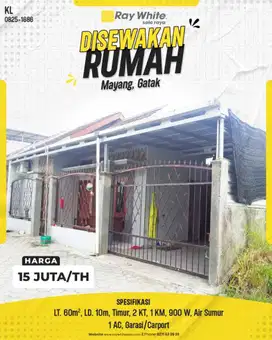 Disewakan Rumah Minimalis di Griya Amara Permai, Mayang