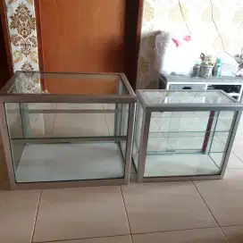 Jual Borongan Etalase makanan 60cm etalase Rokok 50cm Puspitek Serpong