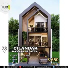 Rumah Scandinavian Modern Dekat Transmart Cilandak KKO Jakarta Selatan