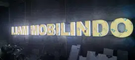 Huruf timbul akrilik nyala