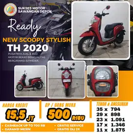 BERGARANSI HONDA NEW SCOOPY STYLISH TH 2020 MULUS BISA CASH KREDIT