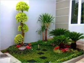 Jasa pembuatan taman rumah dan taman dekorasi perumahan minimalis