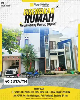 Disewakan Rumah Mewah Full Furnished di Galaxy Permai, Boyolali