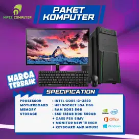 PC rakitan dengan spek standard cocok untuk office dan sekolah