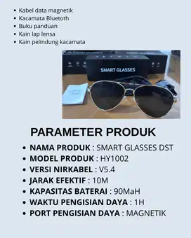 Smart Eyeglasses Stainless Steel Wireless Audio type HY1002
