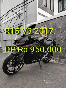 R15 V3 2017. Pajak Panjang. Standar. Mulus. Ban Baru. Cash/Kredit/TT