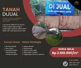 DIJUAL TANAH KAVLING – Tanah datar dan siap dibangun