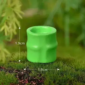 Miniatur Bunga Rumput Mainan Balok DIY Bangungan Buket Maket Pohon